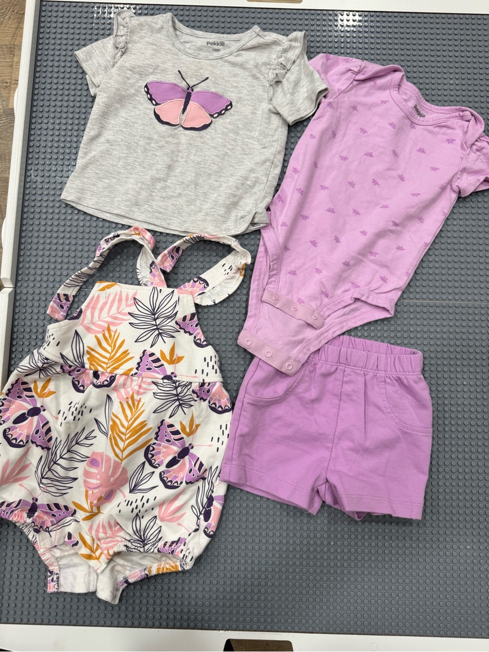 Pekkle short sleeve tops with shorts set size 9 month